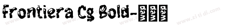 Frontiera Cg Bold字体转换